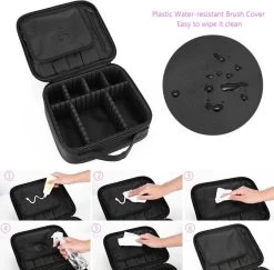 Cosmetica Koffer - Make-up Koffer Met Verstelbare Vakken - Visagie En Nagelstyliste Beauty Koffer - 26x23x9CM -Cosmeticawinkel 1200x1182 11