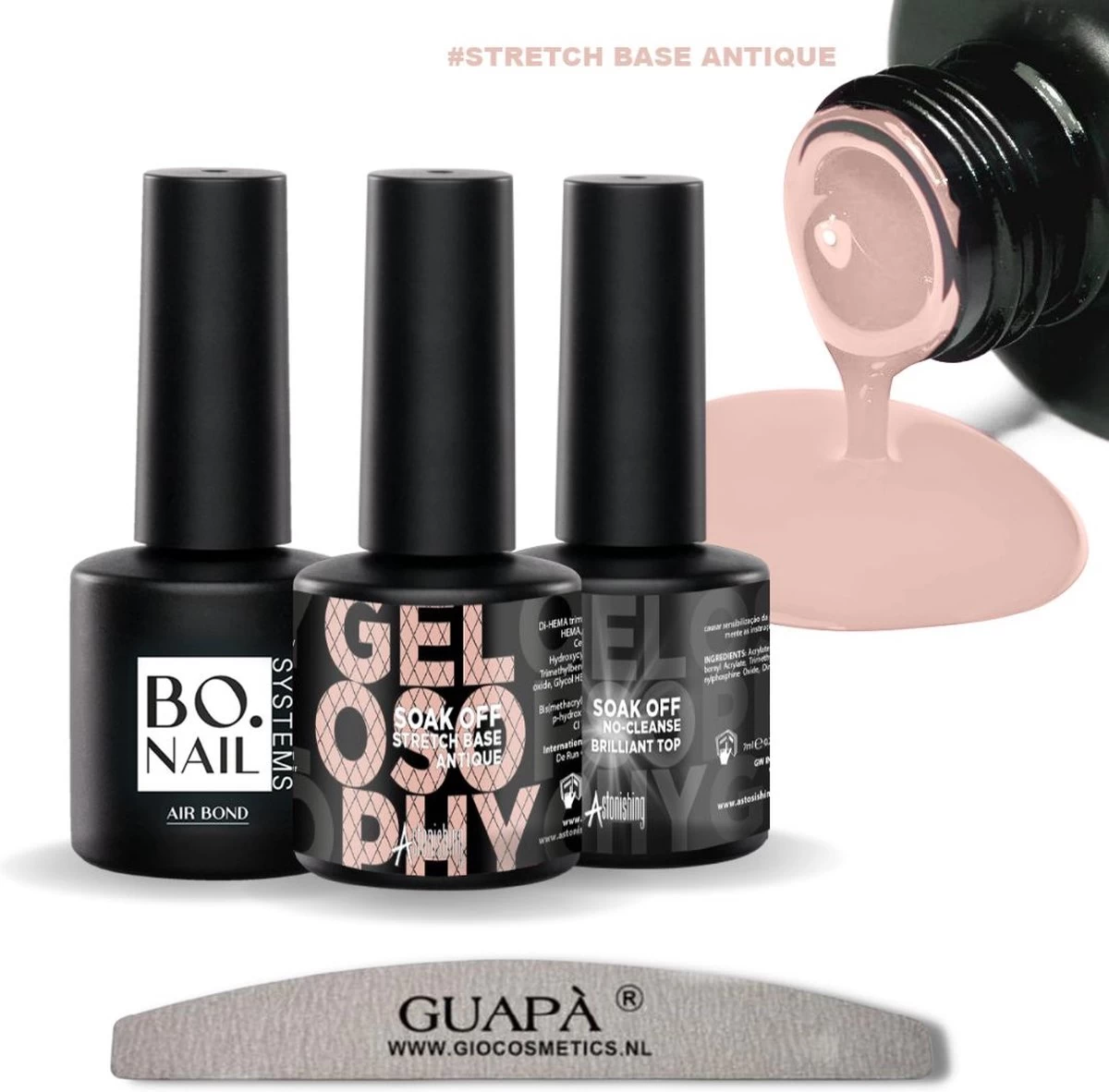 GUAPÀ® BIAB Builder Gel In A Bottle | BIAB Nagellak | Gelnagels Starterspakket | Nagellak | Gellak Pink | Builder Gel | Primer | Top Gel | 7 Ml Antique 3 GUAPÀ® BIAB Builder Gel In A Bottle | BIAB Nagellak | Gelnagels Starterspakket | Nagellak | Gellak Pink | Builder Gel | Primer | Top Gel | 7 Ml Antique