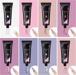 Merkloos Nagels Set - 8 Kleuren - Nagels Starter Set - Met Toplaag, Basislaag, Slipoplossing, Nagelverlengingsgel, Gel Builder - Voor DIY Voor Beginners - Beste Cadeau -Cosmeticawinkel 1200x1184 3