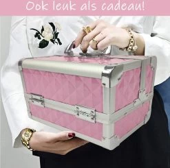 Make Up Koffer Meisjes En Dames Roze - Make Up Organizer Met Spiegel - Cosmetica Koffer - Beautycase Koffer 11 Make Up Koffer Meisjes En Dames Roze - Make Up Organizer Met Spiegel - Cosmetica Koffer - Beautycase Koffer -Cosmeticawinkel 1200x1190 19