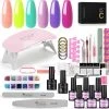 Royala H - Gellak Starterspakket + Inclusief Portable UV LED Lamp + Met 6 Verschillende Gellak Kleuren - Gellak Lamp – Topcoat - Basecoat - Alle Benodigdheden In Eén -Cosmeticawinkel 1200x1191 2