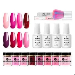 Dipping Powder Starter Kit - 8 Kleuren - Roze - Dip Poeder - Acryl Nagels - Dip Nagels - Meest Complete Starterspakket - Nagel Poeder - MTSSII - -Cosmeticawinkel 1200x1191 3