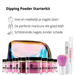 Dipping Powder Starter Kit - 8 Kleuren - Roze - Dip Poeder - Acryl Nagels - Dip Nagels - Meest Complete Starterspakket - Nagel Poeder - MTSSII - -Cosmeticawinkel 1200x1192 3