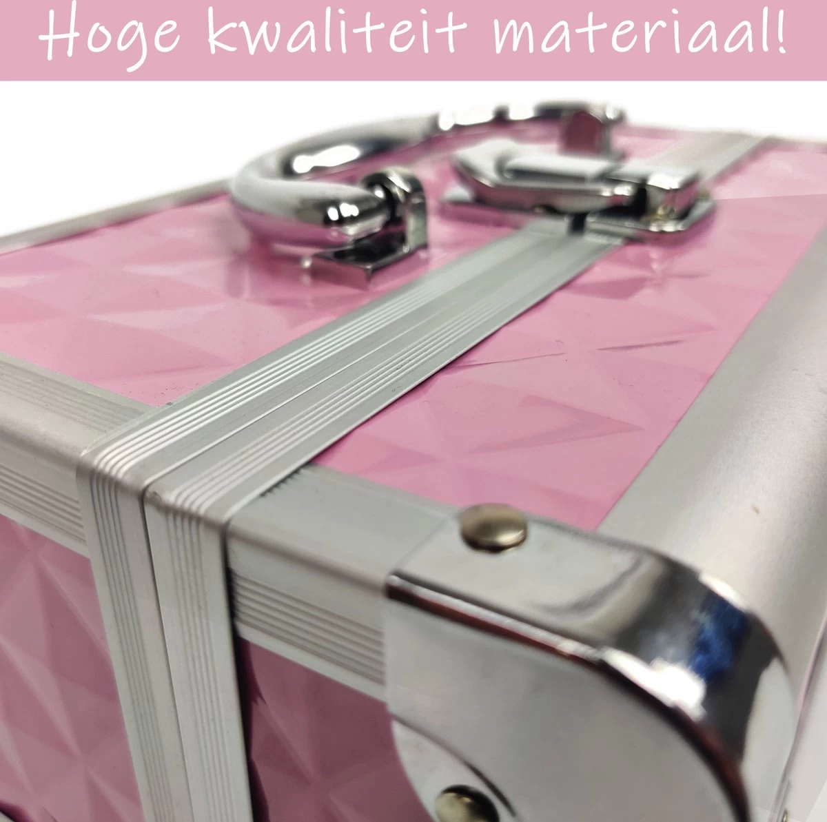 Make Up Koffer Meisjes En Dames Roze - Make Up Organizer Met Spiegel - Cosmetica Koffer - Beautycase Koffer 10 Make Up Koffer Meisjes En Dames Roze - Make Up Organizer Met Spiegel - Cosmetica Koffer - Beautycase Koffer - Afbeelding 8