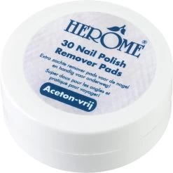 Herome Nagellakremover Pads - Nagellakverwijderaar Pads - Acetonvrij, Mild Reinigend En Droogt Niet Uit - Handig Voor Onderweg Travelsize- 30 Pads -Cosmeticawinkel 1200x1195