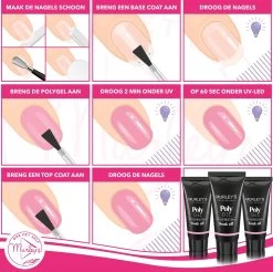 Murley’s Polygel Kit 3x 30ml Acryl Gellak - Gelnagels - Gel Polish Kunstnagels - Gelnagellak - Perfect Gelakte Nagels 12 Murley’s Polygel Kit 3x 30ml Acryl Gellak - Gelnagels - Gel Polish Kunstnagels - Gelnagellak - Perfect Gelakte Nagels -Cosmeticawinkel 1200x1195 3