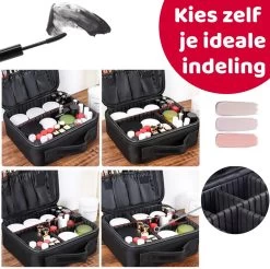 Mmoods Make-up Koffer – Make Up Tas Reizen – Makeup Organizer Verstelbaar -Beautycase Waterdicht – Make-up Tasje Voor Onderweg – Toilettas Voor Cosmetica Zwart 13 Mmoods Make-up Koffer – Make Up Tas Reizen – Makeup Organizer Verstelbaar -Beautycase Waterdicht – Make-up Tasje Voor Onderweg – Toilettas Voor Cosmetica Zwart -Cosmeticawinkel 1200x1197 39