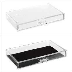 Relaxdays Make-up Organizer - Tweedelig - Cosmetica Opbergdoos - Transparant -Cosmeticawinkel 1200x1198 57