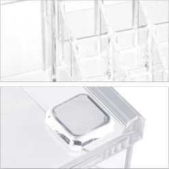 Relaxdays Make-up Organizer - Tweedelig - Cosmetica Opbergdoos - Transparant -Cosmeticawinkel 1200x1198 58