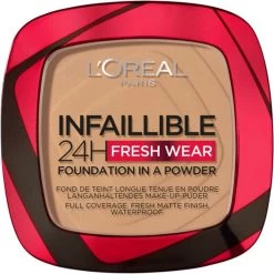 L'Oréal Paris Infaillible 24H Fresh Wear Foundation In A Powder - 300 Amber - Foundation En Poeder In één - 8gr