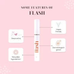 Célie Beauty FLASH - Wimperserum - Binnen 1 Week Zichtbaar Resultaat - 100% Vegan - Wimpergroei - Wimperverzorging - Volle Wimpers - Dikke Wimpers - 3ml - Hydraterend -Cosmeticawinkel 1200x1200 1264