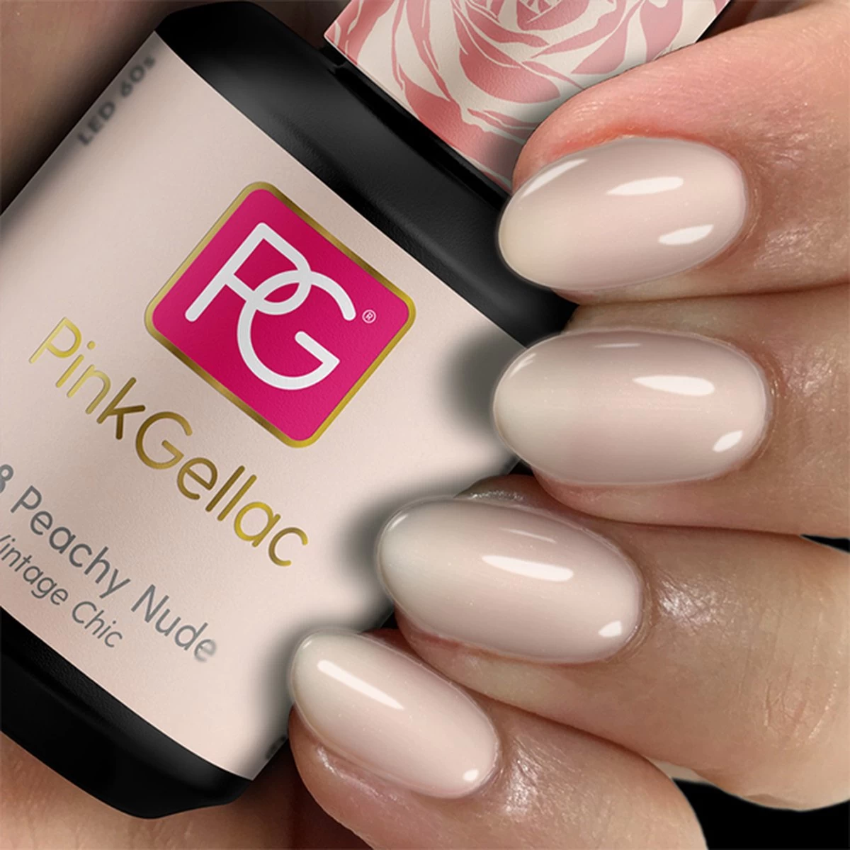 Pink Gellac - Peachy Nude - Gellak - Vegan - Perzik - Glanzend - 15ml 6 Pink Gellac - Peachy Nude - Gellak - Vegan - Perzik - Glanzend - 15ml - Afbeelding 4