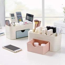 IBright Make-Up Organizer Met Lade - Cosmetica Opbergdoos - Bureau Organizer - Roze -Cosmeticawinkel 1200x1200 1604