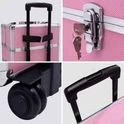 TecTake Cosmetica Koffer Met 3 Etages - Roze - Make-up Koffer -Cosmeticawinkel 1200x1200 1612