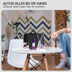Cosmetica Koffer - Make-up Koffer Met Verstelbare Vakken - Visagie En Nagelstyliste Beauty Koffer - 35x25x11CM -Cosmeticawinkel 1200x1200 1633