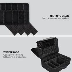 Cosmetica Koffer - Make-up Koffer Met Verstelbare Vakken - Visagie En Nagelstyliste Beauty Koffer - 35x25x11CM -Cosmeticawinkel 1200x1200 1635