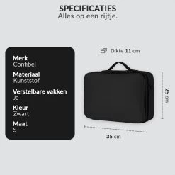 Cosmetica Koffer - Make-up Koffer Met Verstelbare Vakken - Visagie En Nagelstyliste Beauty Koffer - 35x25x11CM -Cosmeticawinkel 1200x1200 1639