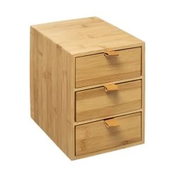 Five® Bamboe Bakjes Met 2 Lades - Hout - Duurzaam - 2 Lades (25 X 14,5 X 20) -Cosmeticawinkel 1200x1200 1662