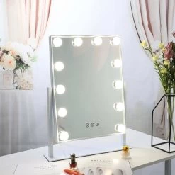 Bright Beauty Vanity Hollywood Make Up Spiegel Met Verlichting - Wit - Dimbaar Met Drie Lichtstanden -Cosmeticawinkel 1200x1200 1703