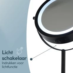 DAY Make-up Spiegel Met Verlichting - LED - 360° Draaibaar - Dubbelzijdig - 5x Vergroting - Scheerspiegel -Cosmeticawinkel 1200x1200 1754