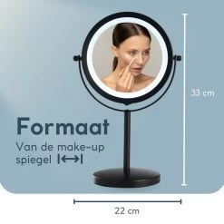 DAY Make-up Spiegel Met Verlichting - LED - 360° Draaibaar - Dubbelzijdig - 5x Vergroting - Scheerspiegel -Cosmeticawinkel 1200x1200 1755