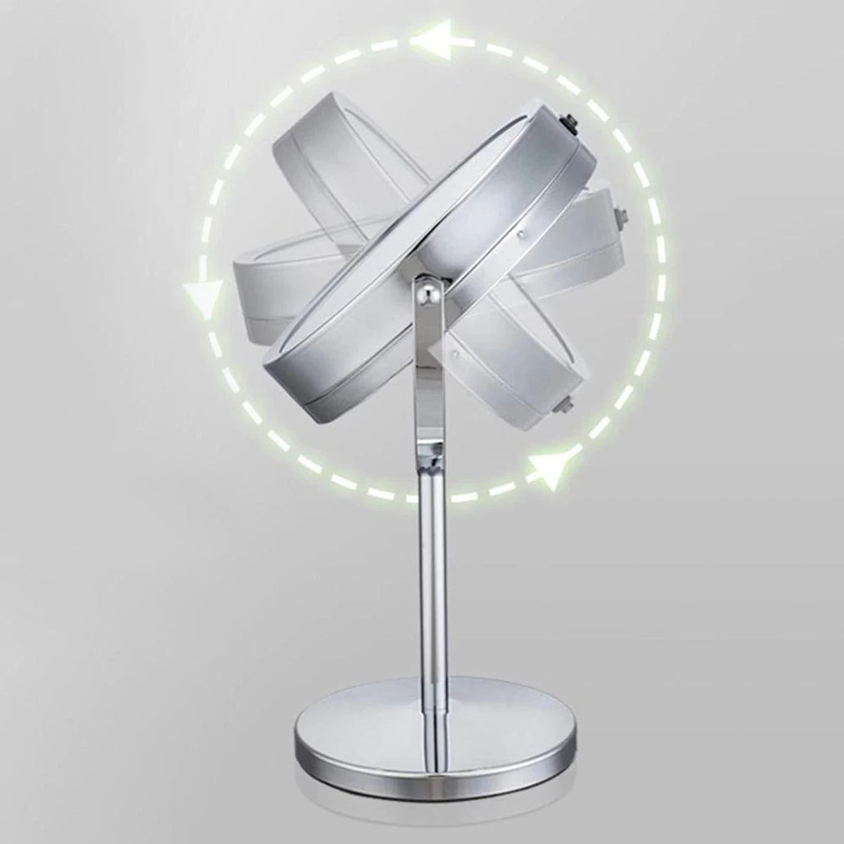 A&K Make Up Spiegel Met Ringverlichting | LED Verlichting | Scheerspiegel - Zilver 10 A&K Make Up Spiegel Met Ringverlichting | LED Verlichting | Scheerspiegel - Zilver - Afbeelding 8