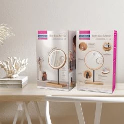Lanaform - Bamboo Mirror - Oplaadbare Staande Spiegel ×1 · ×3 - Elegant Design Van Bamboe Met Zwarte Poedercoatingafwerking - Ledlampen Met Lange Levensduur -Cosmeticawinkel 1200x1200 1783