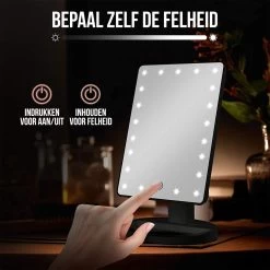 Strex Make Up Spiegel Met LED Verlichting - 3 Verlichtingsmodus - 1/10x Vergroting - 360° Verstelbaar 15 Strex Make Up Spiegel Met LED Verlichting - 3 Verlichtingsmodus - 1/10x Vergroting - 360° Verstelbaar -Cosmeticawinkel 1200x1200 1801