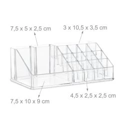 Relaxdays Make-up Organizer Klein - Stapelbaar - Sieradendoosje - Cosmetica - Opbergbox - Doorzichtig -Cosmeticawinkel 1200x1200 1840