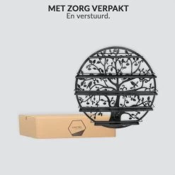 Confibel Nagellak Houder - Nagellak Flesjes Organizer - Essentiële Oliën Organizer - Rek Voor Flesjes - Wanddecoratie - Zwart -Cosmeticawinkel 1200x1200 1861