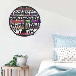 Confibel Nagellak Houder - Nagellak Flesjes Organizer - Essentiële Oliën Organizer - Rek Voor Flesjes - Wanddecoratie - Zwart -Cosmeticawinkel 1200x1200 1862