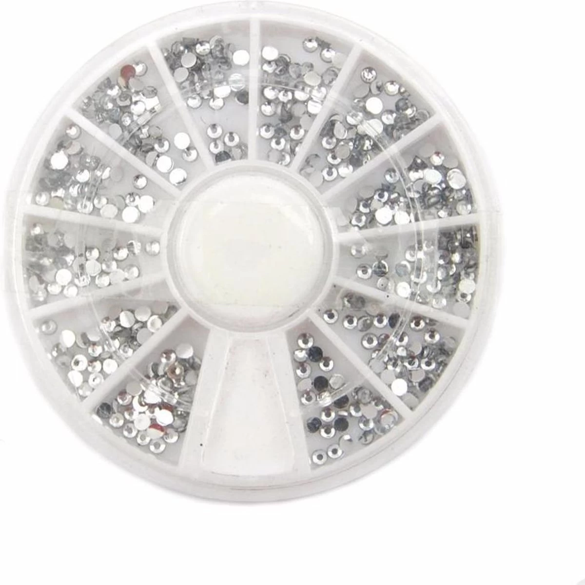 Nail Art Voordeel Set Rhinestones Zilver + Diverse Kleuren - 1200 Stuks - Strass Nagel Steentjes / Nagel Diamantjes / Nail Art 5 Nail Art Voordeel Set Rhinestones Zilver + Diverse Kleuren - 1200 Stuks - Strass Nagel Steentjes / Nagel Diamantjes / Nail Art - Afbeelding 3