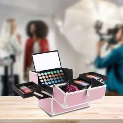 AREBOS Cosmeticakoffer Beauty Case Multikoffer 15 L Roze 15 AREBOS Cosmeticakoffer Beauty Case Multikoffer 15 L Roze -Cosmeticawinkel 1200x1200 1912