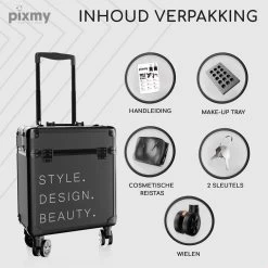 PIXMY® - MT130-S - Make Up Koffer - Cosmetica Koffer - DESIGN -Cosmeticawinkel 1200x1200 1961