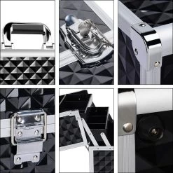 Make-upkoffer, Kapperskoffer, Cosmeticakoffer, Lege Nagelkoffer, Multikoffer, Afsluitbaar Voor Nageldesign/massageolie/fotoapparatuur, 34,7 X 22,2 X 25 Cm HMTM-YAHEE-411176 -Cosmeticawinkel 1200x1200 1969