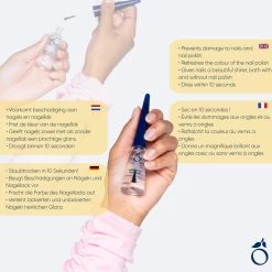 Herome Beschermende Topcoat - Protecting Top Coat - Nagellak Blijft Langer Zitten - Een Beschermlaag Welke De Kleur Van De Nagellak Intensiveert - 10ml. -Cosmeticawinkel 1200x1200 222