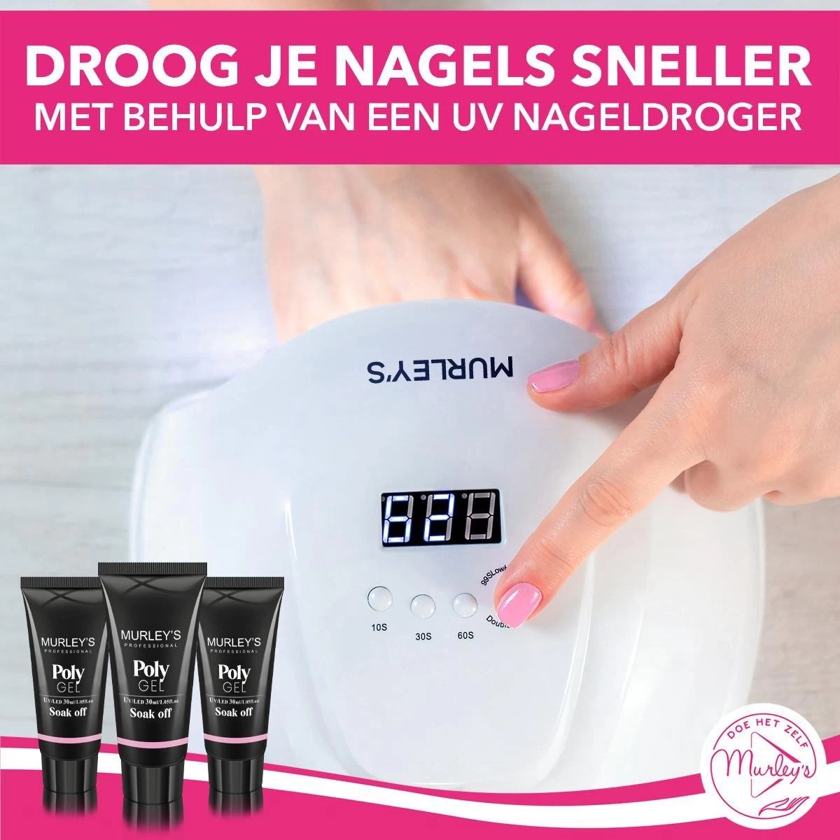 Murley’s Polygel Kit 3x 30ml Acryl Gellak - Gelnagels - Gel Polish Kunstnagels - Gelnagellak - Perfect Gelakte Nagels 4 Murley’s Polygel Kit 3x 30ml Acryl Gellak - Gelnagels - Gel Polish Kunstnagels - Gelnagellak - Perfect Gelakte Nagels - Afbeelding 2