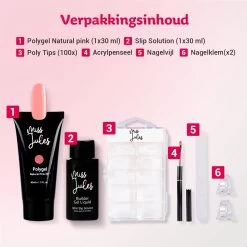 Miss Jules® Polygel Kit - 30 Ml Natural Pink - Polygel Nagels Starterspakket – Polygel Set Incl. Instructievideo (NL) – Polygel Starters Kit 12 Miss Jules® Polygel Kit - 30 Ml Natural Pink - Polygel Nagels Starterspakket – Polygel Set Incl. Instructievideo (NL) – Polygel Starters Kit -Cosmeticawinkel 1200x1200 268