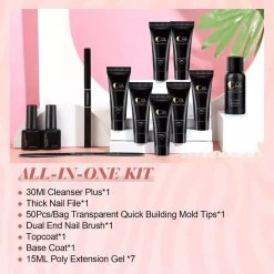 Polygel Kit - Polygel Set - Nagelverlenging - Polygel 7 Kleuren - Polygel Nagels - Kunstnagels - Gel Polish - Acryl Gellak -Cosmeticawinkel 1200x1200 275