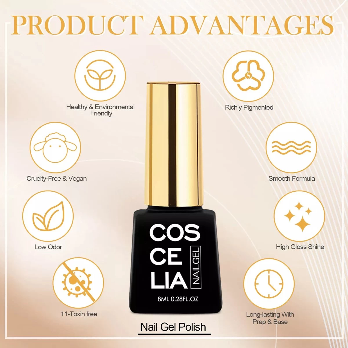 Royala Gellak D4 Starterspakket + Inclusief UV Lamp + Met 10 Verschillende Gellak Kleuren - Gellak Lamp – Gellac Set - Alle Benodigdheden In Eén - Uitgebreid 62-Delig Pakket 22 Royala Gellak D4 Starterspakket + Inclusief UV Lamp + Met 10 Verschillende Gellak Kleuren - Gellak Lamp – Gellac Set - Alle Benodigdheden In Eén - Uitgebreid 62-Delig Pakket - Afbeelding 20