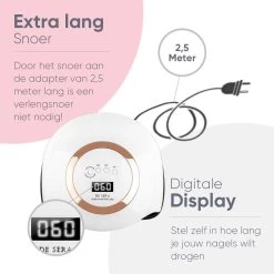 De Sera UV Lamp Gelnagels 168W - LED Lamp Nagels - Gellak Lamp - Nageldroger Met 2.5 Meter Lang Snoer - Wit -Cosmeticawinkel 1200x1200 409