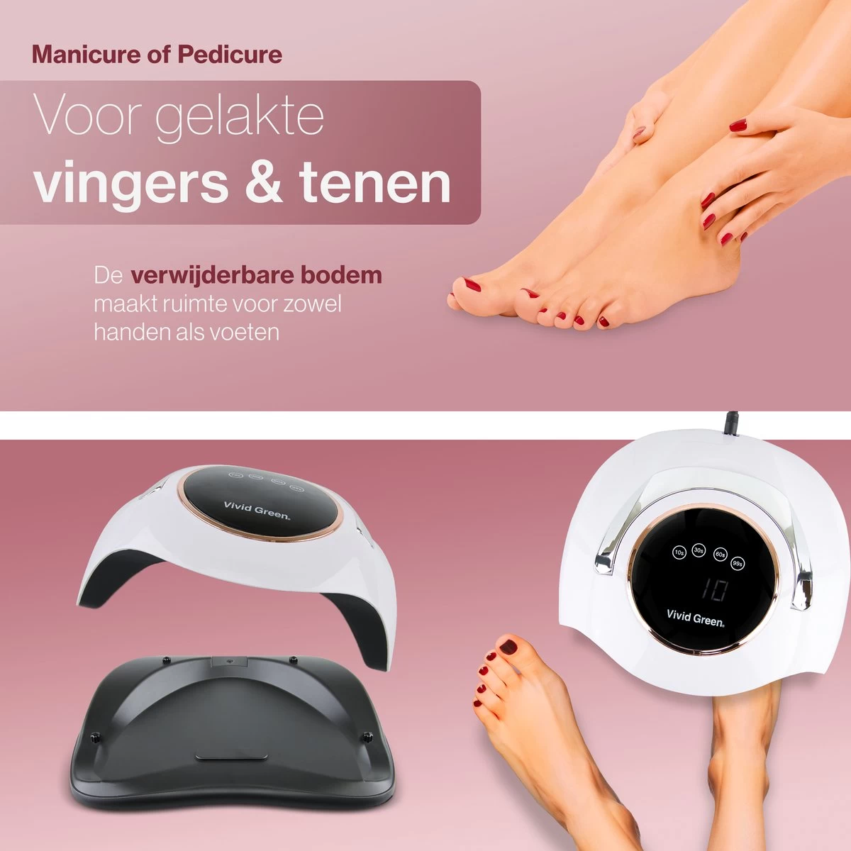 Vivid Green UV Lamp Gelnagels - Led Nagellamp - Gellak Nagel Lamp - Nageldroger - Naggellak Droger - Nagels - 180W 6 Vivid Green UV Lamp Gelnagels - Led Nagellamp - Gellak Nagel Lamp - Nageldroger - Naggellak Droger - Nagels - 180W - Afbeelding 4