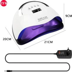 Nageldroger - Nageldrogers - 80 Watt UV LED Lamp Nagels - 45 Leds - Nagellak Droger - UV LED Lamp - Nagellamp - Nail Dryer - Nageldroger Voor Gel Nagellak - Gewone Nagellak - Wit -Cosmeticawinkel 1200x1200 429