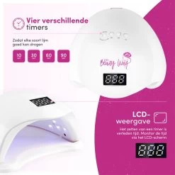 TheBeautyWay Nageldroger - Voor Gelnagels - Geschikt Voor Elke Nagel Gellak - 24 LEDs -Cosmeticawinkel 1200x1200 438
