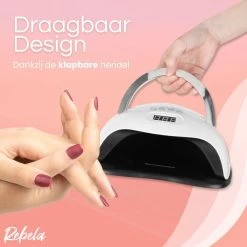 Rebela | Nageldroger | Gelnagels | GEL UV LED Nail Lamp 168w | UV Lamp Gelnagels | Led Nagellamp | Nageldroger | Wit 15 Rebela | Nageldroger | Gelnagels | GEL UV LED Nail Lamp 168w | UV Lamp Gelnagels | Led Nagellamp | Nageldroger | Wit -Cosmeticawinkel 1200x1200 440