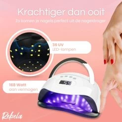 Rebela | Nageldroger | Gelnagels | GEL UV LED Nail Lamp 168w | UV Lamp Gelnagels | Led Nagellamp | Nageldroger | Wit 18 Rebela | Nageldroger | Gelnagels | GEL UV LED Nail Lamp 168w | UV Lamp Gelnagels | Led Nagellamp | Nageldroger | Wit -Cosmeticawinkel 1200x1200 443