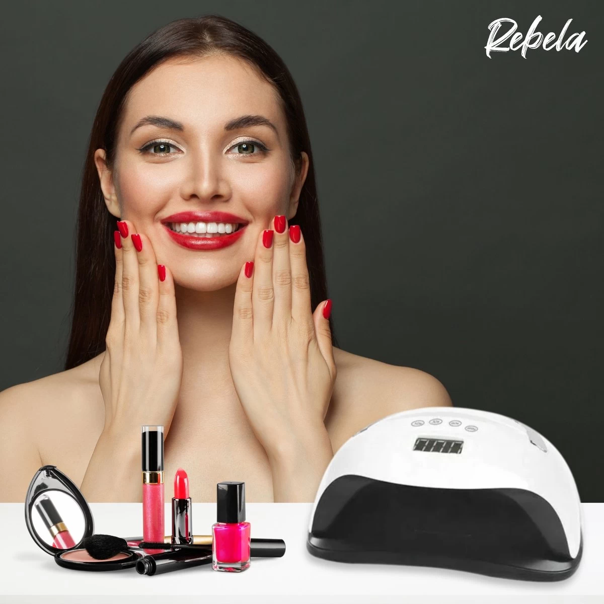 Rebela | Nageldroger | Gelnagels | GEL UV LED Nail Lamp 168w | UV Lamp Gelnagels | Led Nagellamp | Nageldroger | Wit 10 Rebela | Nageldroger | Gelnagels | GEL UV LED Nail Lamp 168w | UV Lamp Gelnagels | Led Nagellamp | Nageldroger | Wit - Afbeelding 8