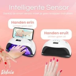Rebela | Nageldroger | Gelnagels | GEL UV LED Nail Lamp 168w | UV Lamp Gelnagels | Led Nagellamp | Nageldroger | Wit 22 Rebela | Nageldroger | Gelnagels | GEL UV LED Nail Lamp 168w | UV Lamp Gelnagels | Led Nagellamp | Nageldroger | Wit -Cosmeticawinkel 1200x1200 446