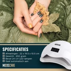 MOOSCARE 48 Watt LED Lamp Voor Gellak Nagels - UV Lamp Gelnagels - Nail Art Nagellamp - Gel Nagellak Nageldroger -Cosmeticawinkel 1200x1200 447