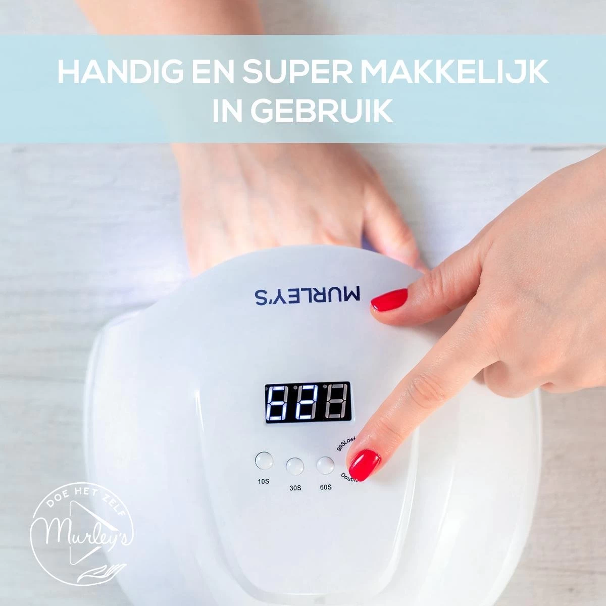 Murley’s Pro Dual Nagellamp Gellak Nageldroger - UV LED Nagel Lamp - 54 Watt - 36 LED’s 4 Murley’s Pro Dual Nagellamp Gellak Nageldroger - UV LED Nagel Lamp - 54 Watt - 36 LED’s - Afbeelding 2